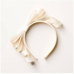 Kate Spade x Target Ribbon Bow Headband in Cream‎ NIP